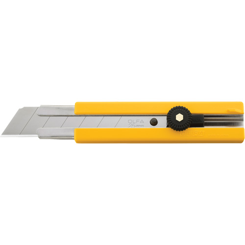 Knife, 25 mm, Carbon Steel, Heavy-Duty, Plastic Handle Equipex