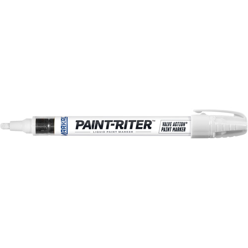 Paint-Riter&reg; Valve Action&reg; Paint Marker, Liquid, White Equipex