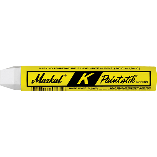 K Paintstik&reg; Paint Marker, Solid Stick, White Equipex