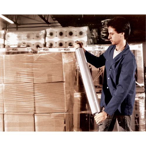 Hand Stretch Wrap, 80 Gauge (20.3 micrometers), 15" x 1000' Equipex