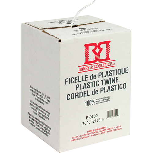 Ficelle d'arrimage, Polypropyl&egrave;ne, 7000' Longueur Equipex