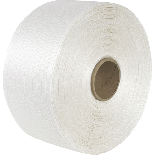 Feuillard en cordon tiss&eacute;, Cordon en polyester, 1/2" la x 3900' lo, Calibre Manuel Equipex