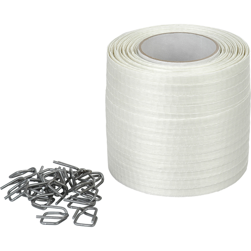 Feuillard en cordon tiss&eacute;, Polyester, 1/2" la x 750' lo Equipex