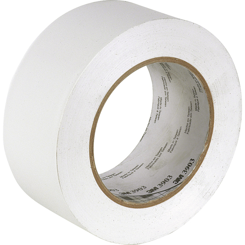3903 Vinyl Duct Tape, 50 mm (2") W x 45.5 m (149.25') L, 6.3 mils, White Equipex
