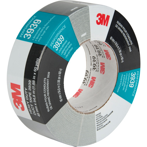 3939 Duct Tape, 9 mils, Silver, 48 mm (2") x 55 m (180') Equipex