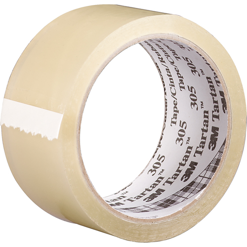 Ruban d'emballage Tartan 305, Adh&eacute;sif Acrylique, 1,6 mil, 48 mm (2") x 100 m (328') Equipex