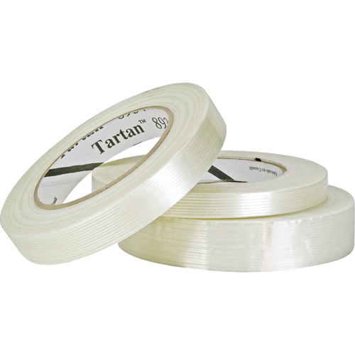 Tartan 8934 Filament Tape, 4 mils Thick, 12 mm (1/2") x 55 m (180')  Equipex