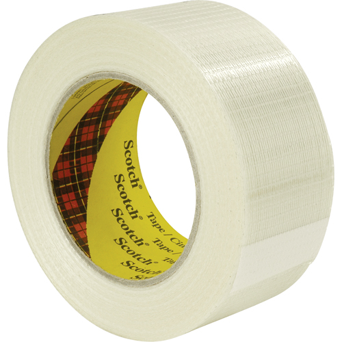Scotch&reg; Bi-Directional Filament Tape 8959, 5.7 mils Thick, 50 mm (2") x 50 m (164')  Equipex