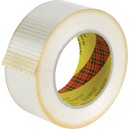 Scotch&reg; Bi-Directional Filament Tape 8959, 5.7 mils Thick, 72 mm (3") x 50 m (164')  Equipex