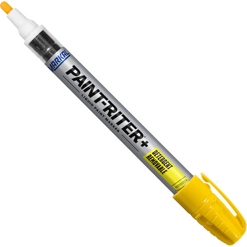 Marqueur &agrave; peinture nettoyable au d&eacute;tergent Paint-Riter+, Liquide, Jaune Equipex