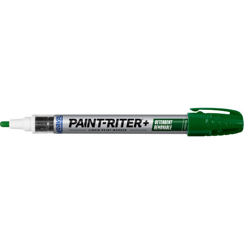 Marqueur &agrave; peinture nettoyable au d&eacute;tergent Paint-Riter+, Liquide, Vert Equipex