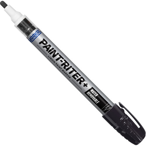 Paint-Riter&reg;+ Water Removable Paint Marker, Liquid, Black Equipex