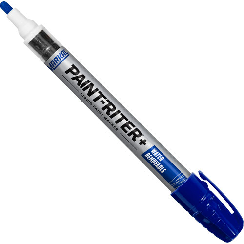 Paint-Riter&reg;+ Water Removable Paint Marker, Liquid, Blue Equipex