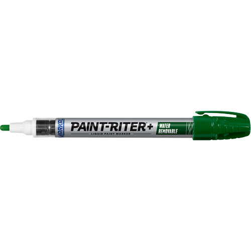 Paint-Riter&reg;+ Water Removable Paint Marker, Liquid, Green Equipex