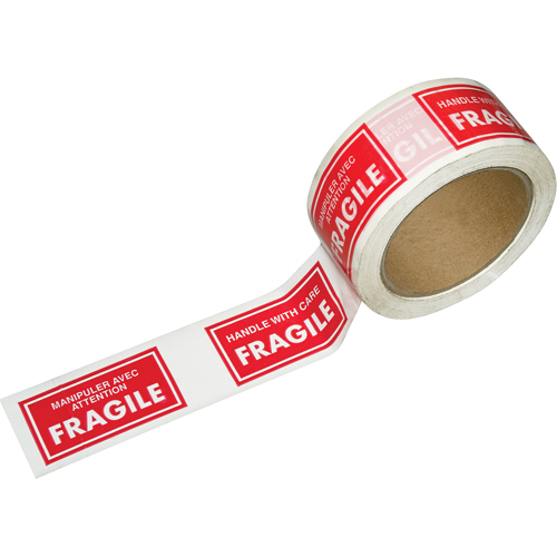 Rubans avec messages pr&eacute;-imprim&eacute;s, 1-7/8" la, Blanc/rouge Equipex