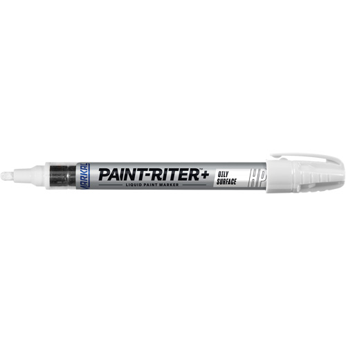 Paint-Riter&reg; + Oily Surface Marker, Liquid, White Equipex