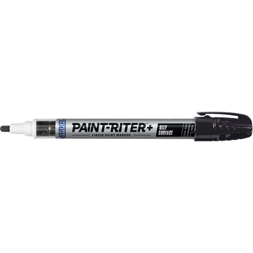 Paint-Riter&reg; + Oily Surface Marker, Liquid, Black Equipex