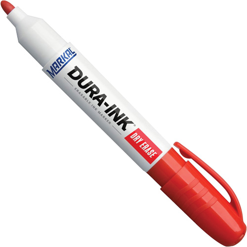 Dura-Ink&reg; Dry Erase Ink Markers, Red, Bullet Tip Equipex
