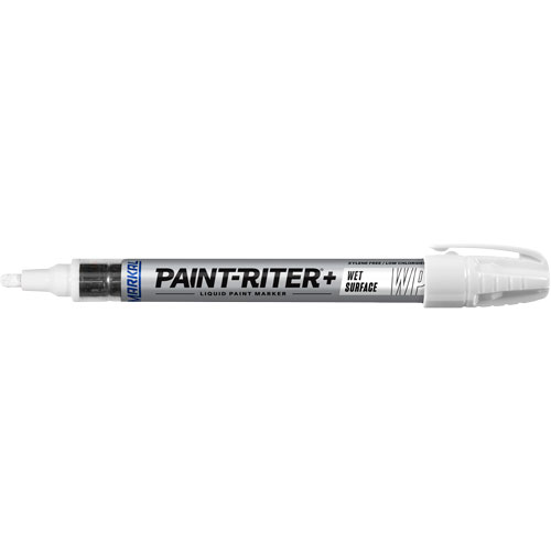 Paint-Riter&reg;+ Wet Surface Paint Marker, Liquid, White Equipex