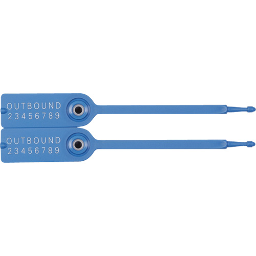 Gemini&reg; Tote Seals, 7-1/4", Plastic, Pull-Through Equipex