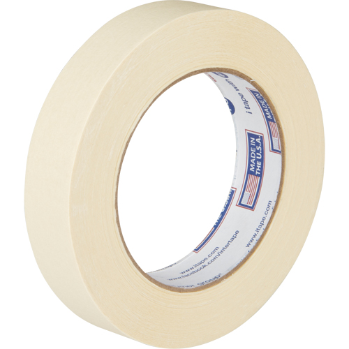 General Purpose Masking Tape, 24 mm (1") x 55 m (180'), Beige Equipex