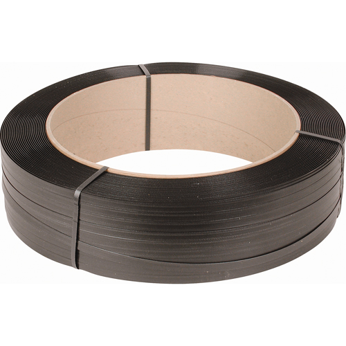Feuillard, Polypropyl&egrave;ne, 1/2" la x 7200' lo, Noir, Calibre Machine Equipex