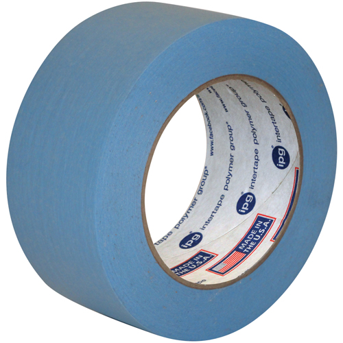Utility Grade Coloured Masking Tape, 18 mm (3/4") x 55 m (180'), Light Blue Equipex