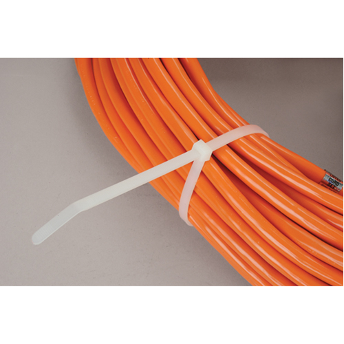Cable Ties, 11" Long, 50 lbs. Tensile Strength, Natural Equipex