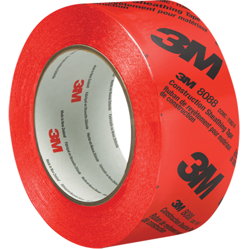 Construction Sheathing Tape 8088, 60 mm (2-3/8") x 66 m (216'), Red Equipex