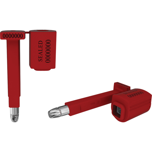 High Security Locktainer Security Seals, 3-1/4", Metal, Bolt Seal Equipex