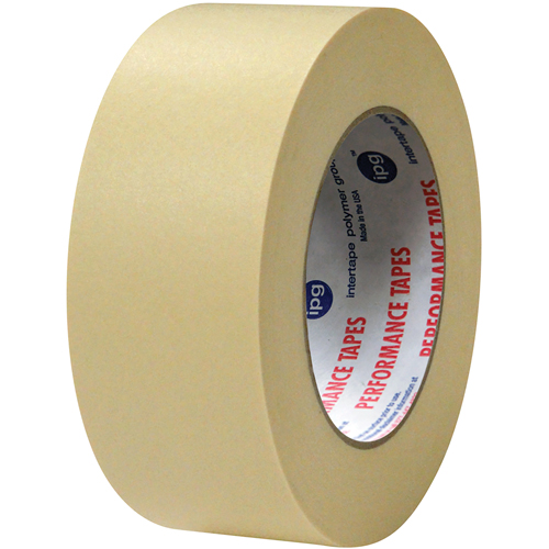 High Temp Premium Paper Masking Tapes, 48 mm (2") x 55 m (180'), Beige Equipex