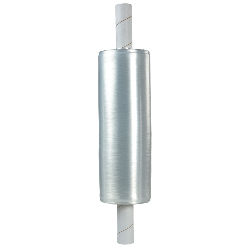 Film &eacute;tirable &agrave; la main, moyeu allong&eacute;, Calibre 120 (30 microm&egrave;tres), 20" x 700', Transparent Equipex