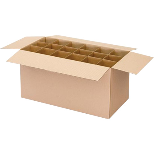 Boîte d'exp&eacute;dition pour cannettes a&eacute;rosols, 12-1/4" lo x 9-3/16" la x 10-5/16" h, ondulations C Equipex