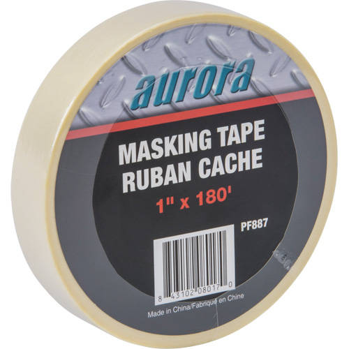 General Purpose Masking Tape, 24 mm (1") x 55 m (180'), Beige Equipex