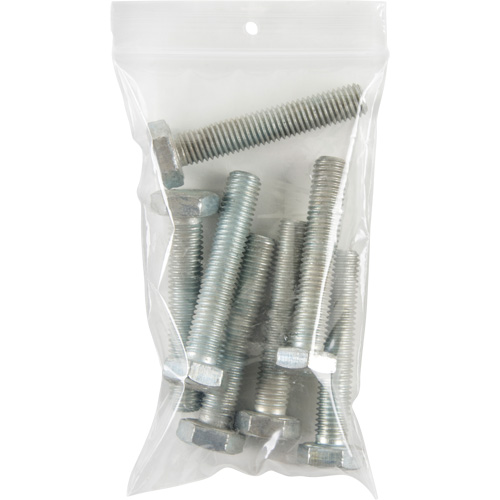 Sacs en poly, Refermable, 5" x 3", 4 mils Equipex