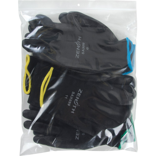 Sacs en poly, Refermable, 12" x 10", 2 mils Equipex