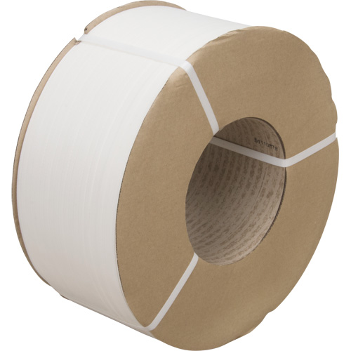 Feuillard, Polypropyl&egrave;ne, 3/8" la x 12900' lo, Blanc, Calibre Machine Equipex