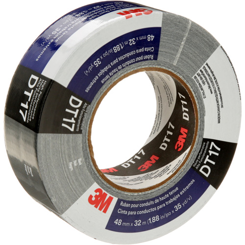 DT17 Super-Duty Duct Tape, 17 mils, Black, 48 mm (2") x 32 m (105') Equipex