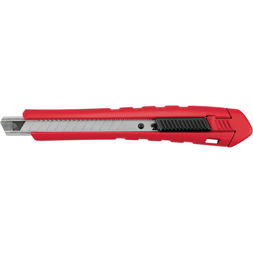 Couteau &agrave; lame cassable, 9 mm, Carbure, Prise en Caoutchouc/Polypropyl&egrave;ne Equipex