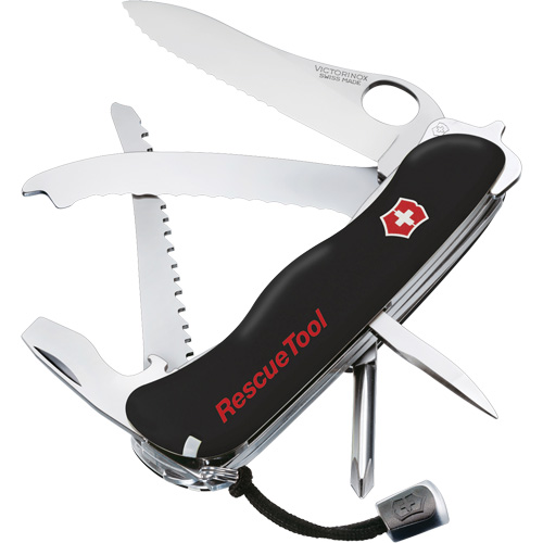 RescueTool Pocket Knife, 12 Functions, 0.3 lbs. Equipex
