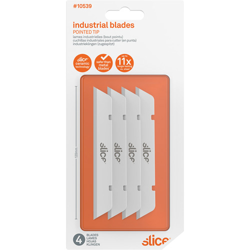Slice Pointed Tip Finger-Friendly Replacement Blade, Single Style Equipex