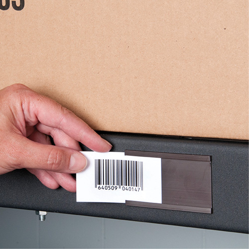 Card Holder, Magnetic, 600" L x 2" W Equipex