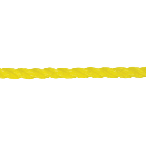 Corde jaune tress&eacute;e 1/4", Polypropyl&egrave;ne, 1300' Equipex