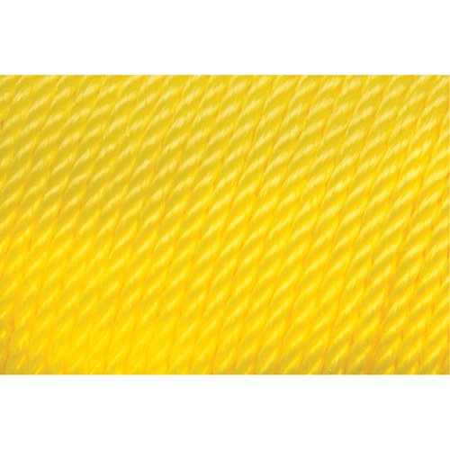 Corde jaune tress&eacute;e 1/4", Polypropyl&egrave;ne, 1300' Equipex