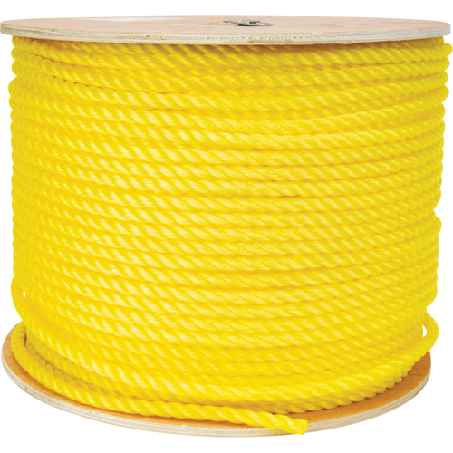 Corde jaune tress&eacute;e 3/8", Polypropyl&egrave;ne, 630' Equipex