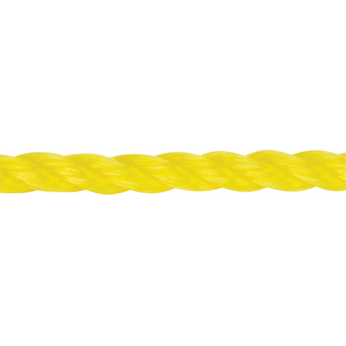 Corde jaune tress&eacute;e 3/8", Polypropyl&egrave;ne, 630' Equipex