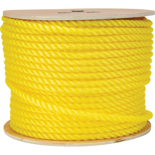 1/2" Braided Yellow Rope, Polypropylene, 335' Equipex