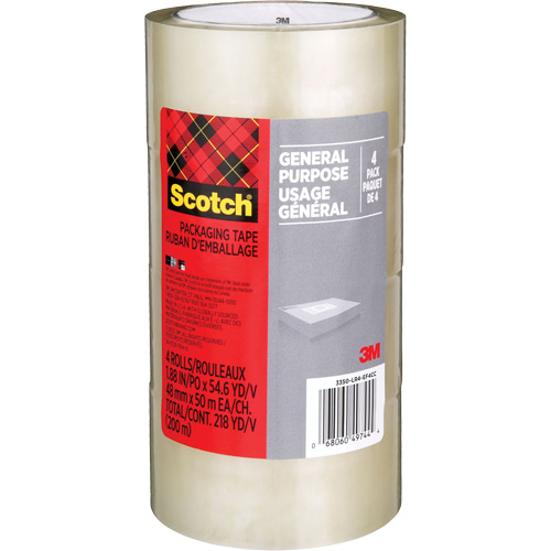 Ruban d'emballage pour l'exp&eacute;dition Scotch 175G, 48 mm (2") x 50 m (164') Equipex