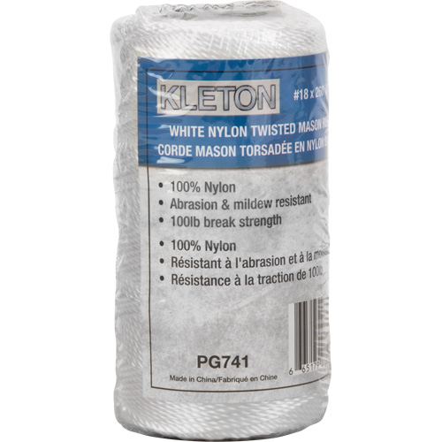 Corde Mason torsad&eacute;e no 18, Nylon, 260' Equipex