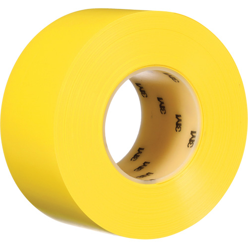 Durable Floor Marking Tape 971, 3" x 108', Vinyl, Yellow Equipex